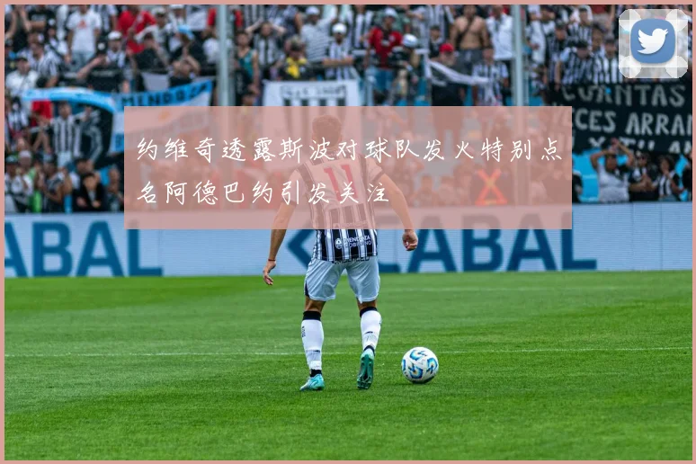约维奇透露斯波对球队发火特别点名阿德巴约引发关注